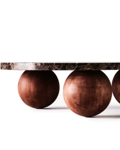 Dusty Deco Sphere Sofa Table Round Dark Emprador