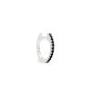ENNUI Atelier Double Sided Diamond Hoop Black/White Gold
