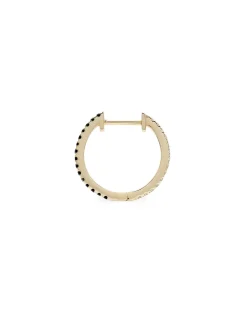 ENNUI Atelier Double Sided Diamond Hoop Black/Yellow Gold