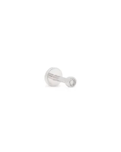 ENNUI Atelier Single Stone Labret White Gold