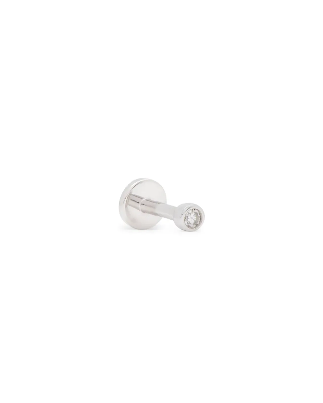 ENNUI Atelier Single Stone Labret White Gold