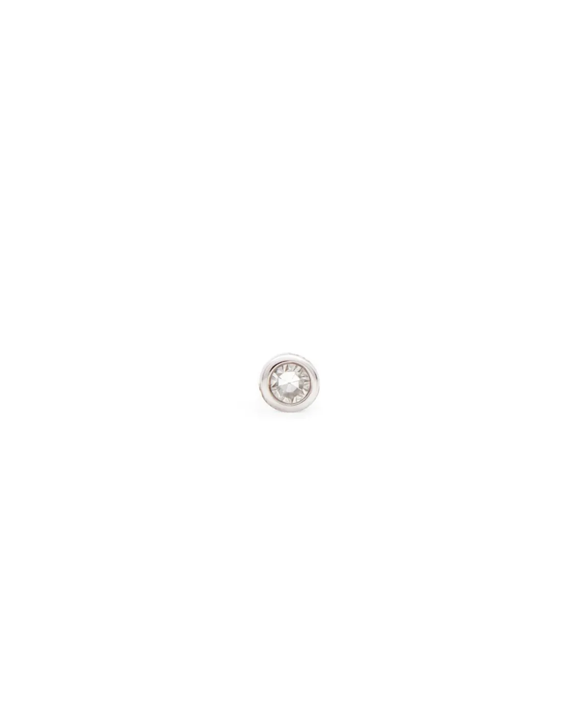 ENNUI Atelier Single Stone Labret White Gold