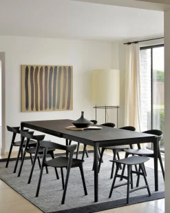 Ethnicraft Bok Extendable Dining Table 180/280 Oak Black