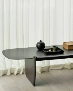 Ethnicraft PI Coffee Table Varnished Dark Brown