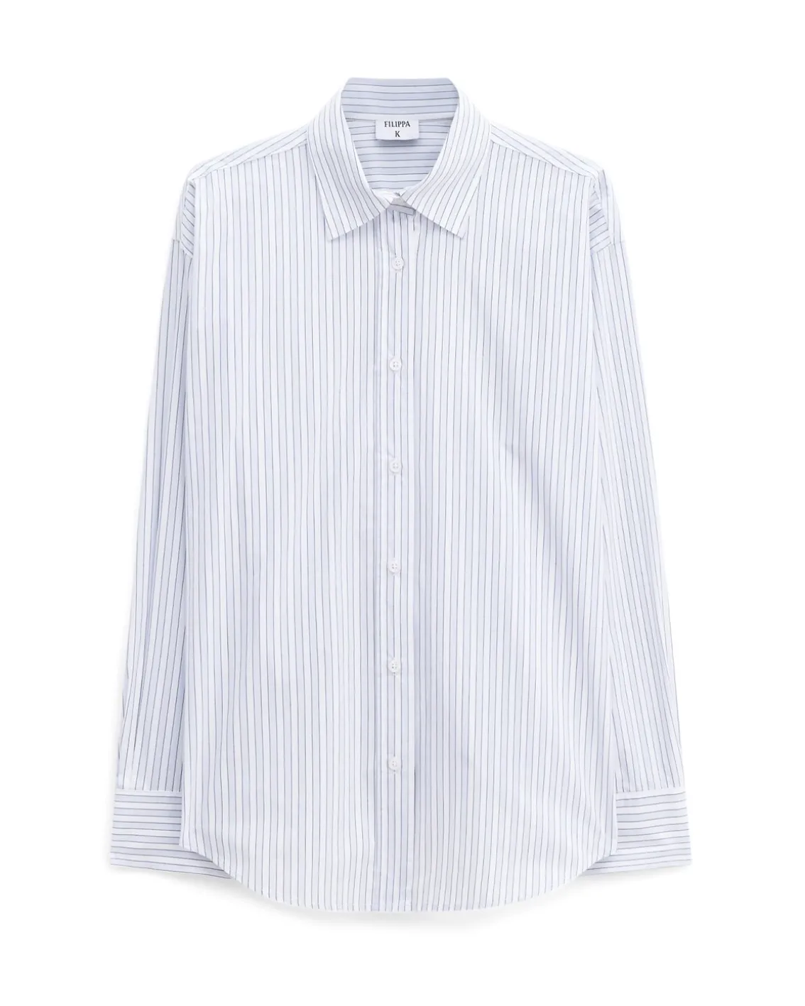 Filippa K Classic Stripe Shirt Ice Blue/White