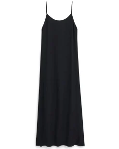Filippa K Draped Twill Strap Dress Black