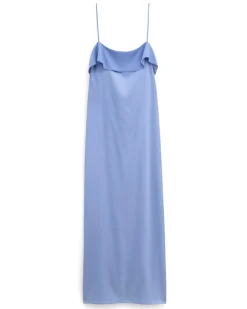 Filippa K Fluid Draped Strap Dress Air Blue
