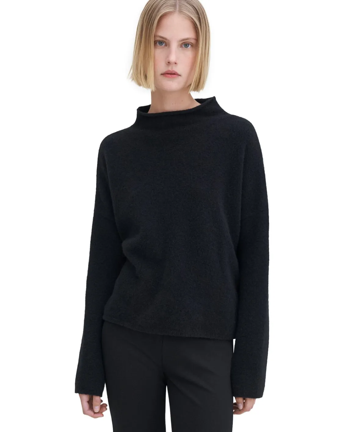 Filippa K Mika Yak Funnelneck Sweater Black