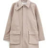 Filippa K Padded Patch Pocket Jacket Khaki Beige