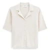 Filippa K Shortsleeve Collar Cardigan Cream White