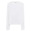 Filippa K Soft Rib Henley White