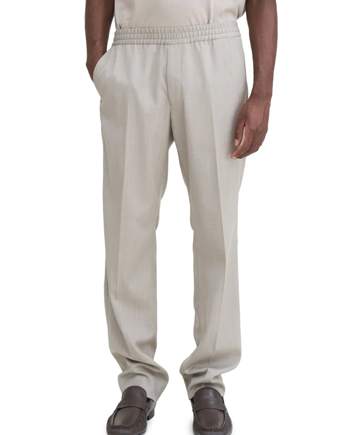 Filippa K Theo Trousers Sage Melange