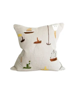 Fine Little Day Sail With Me Embroidered Cushion Cover
