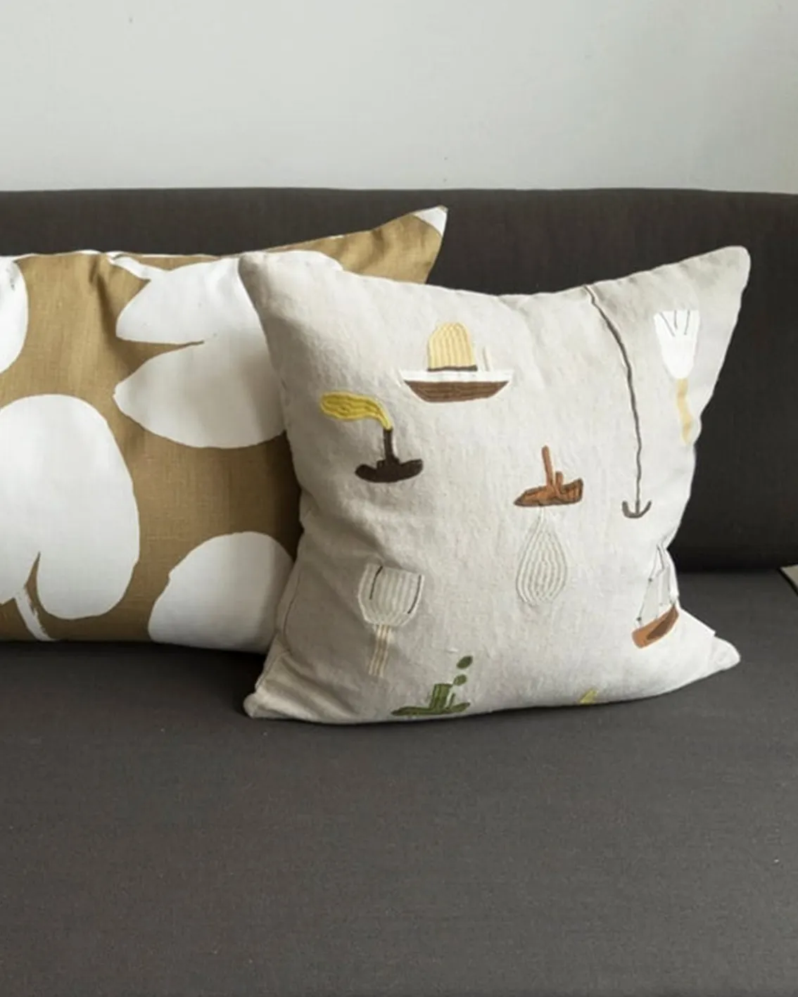 Fine Little Day Sail With Me Embroidered Cushion Cover