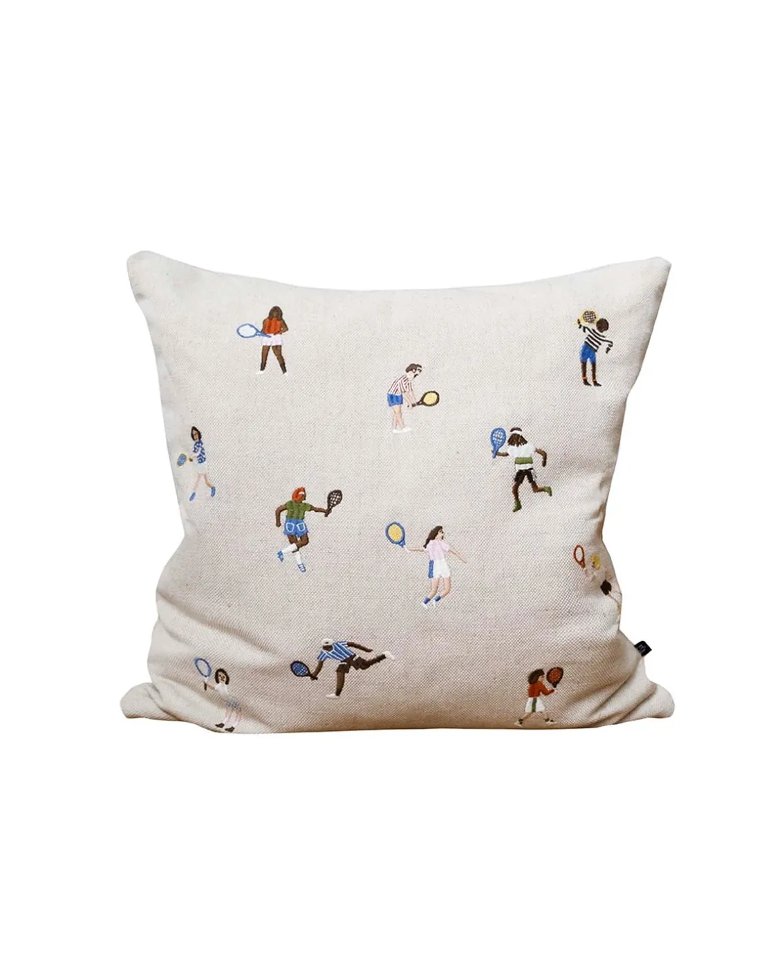 Fine Little Day Tennis Embroidered Cushion Cover