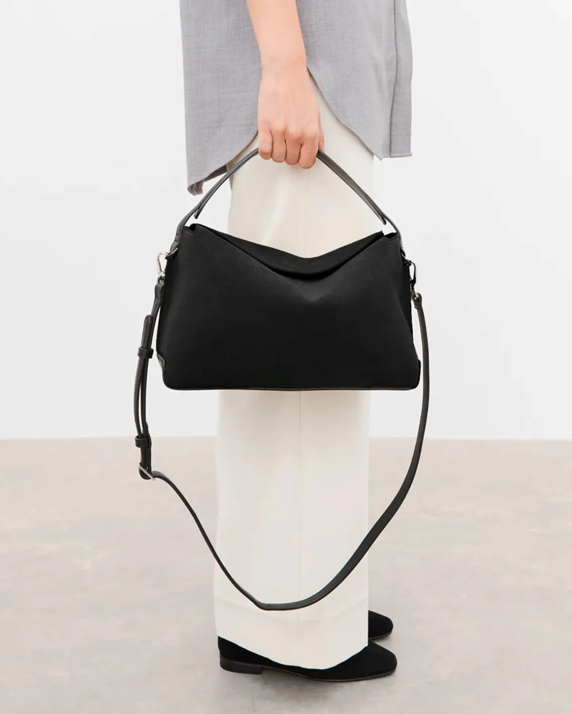 Flattered Helia Handbag Suede Black