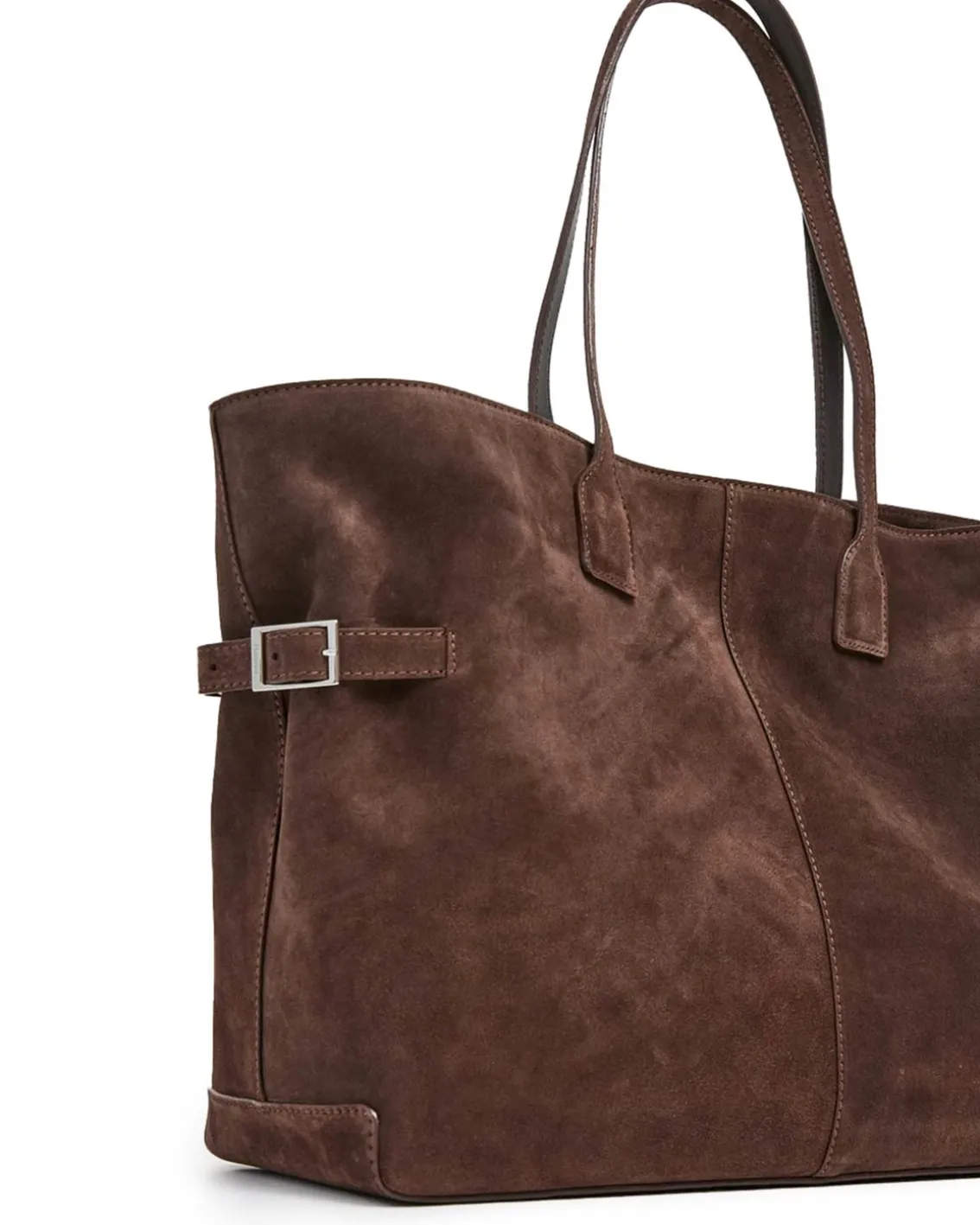 Flattered Lesley Tote Suede Chocolate