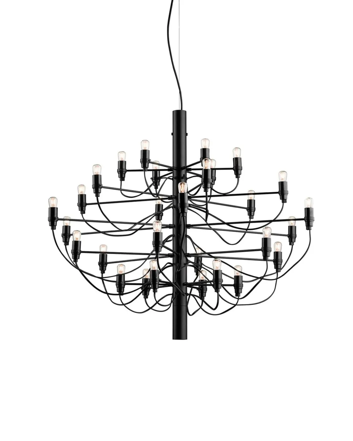 FLOS 2097/30 Clear Bulbs Matte Black