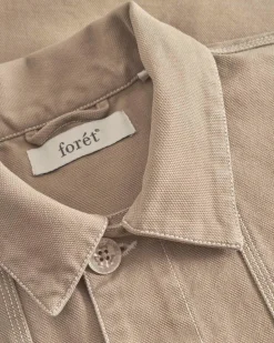 Forét Berry Canvas Overshirt Khaki