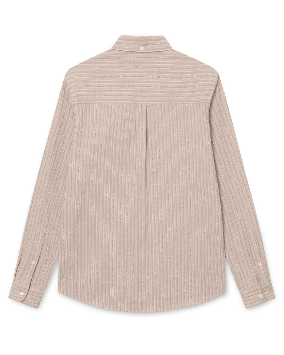 Forét Camp Linen Shirt Khaki Stripe