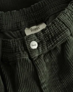 Forét Clay Pants Dark Moss Corduroy