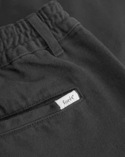 Forét Clay Twill Shorts Black