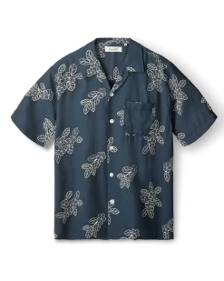 Forét Leo Embroidery Shirt Navy