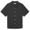 Forét Peer Short Sleeve Shirt Black