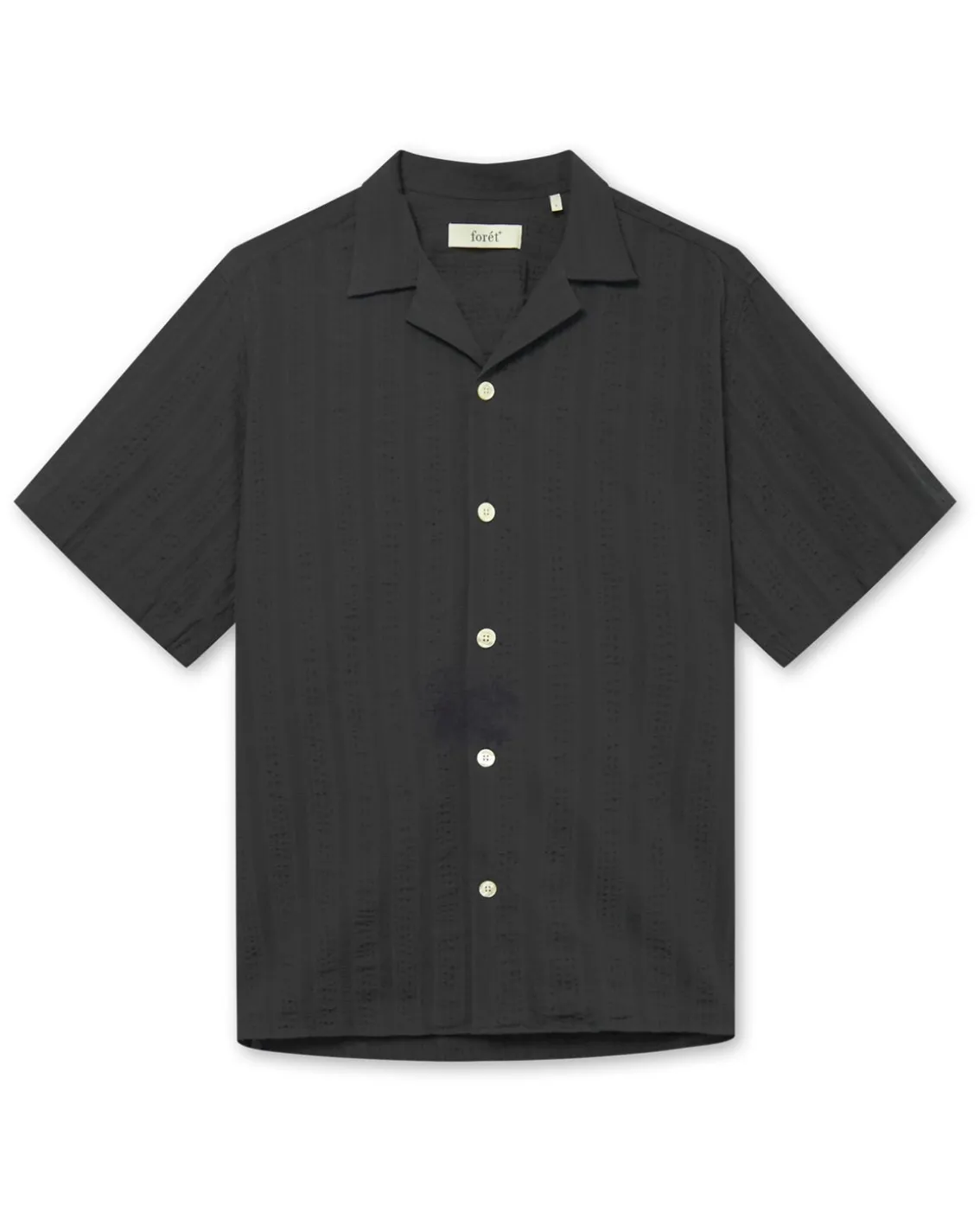 Forét Peer Short Sleeve Shirt Black