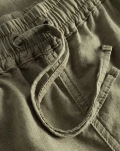 Forét Serene Linen Shorts Dusty Olive