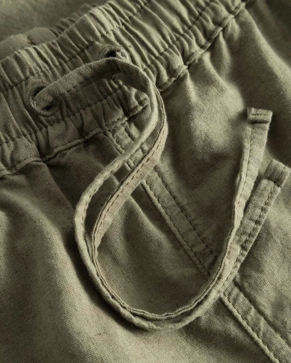 Forét Serene Linen Shorts Dusty Olive