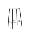 Frama Adam Stool H65 Natural Leather/Black
