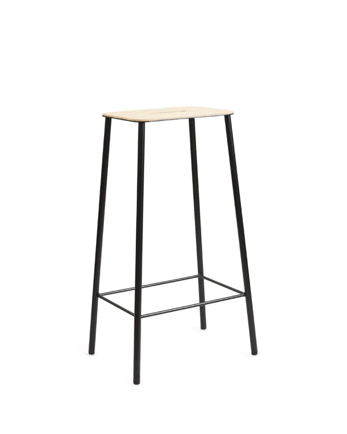 Frama Adam Stool H76 Natural Leather/Black