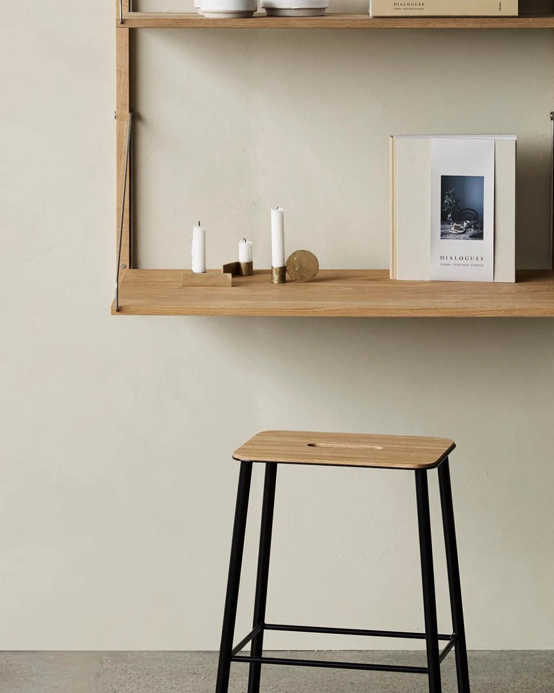 Frama Adam Stool Oak/Black