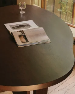 Frama Farmhouse Trestle Table Pond Dark Oak