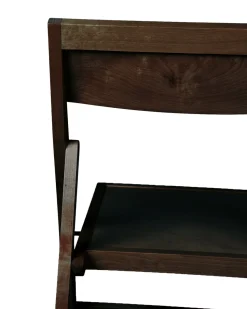 Frama Folding Flat Chair Dark Brown Birch