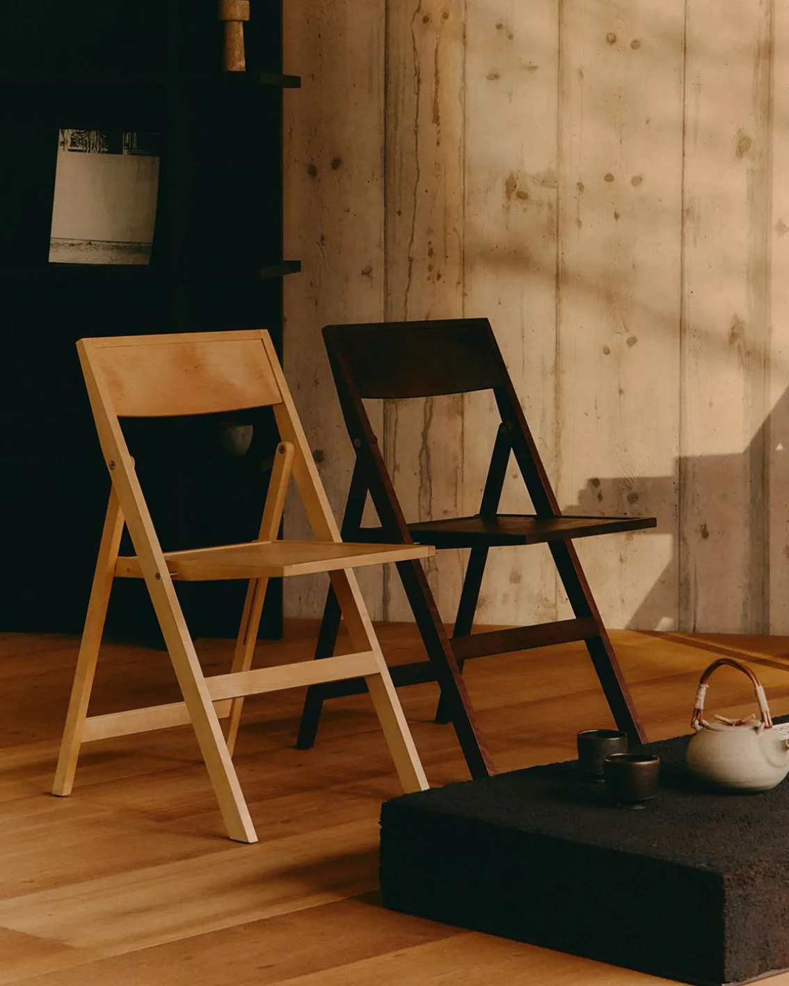 Frama Folding Flat Chair Natural Birch
