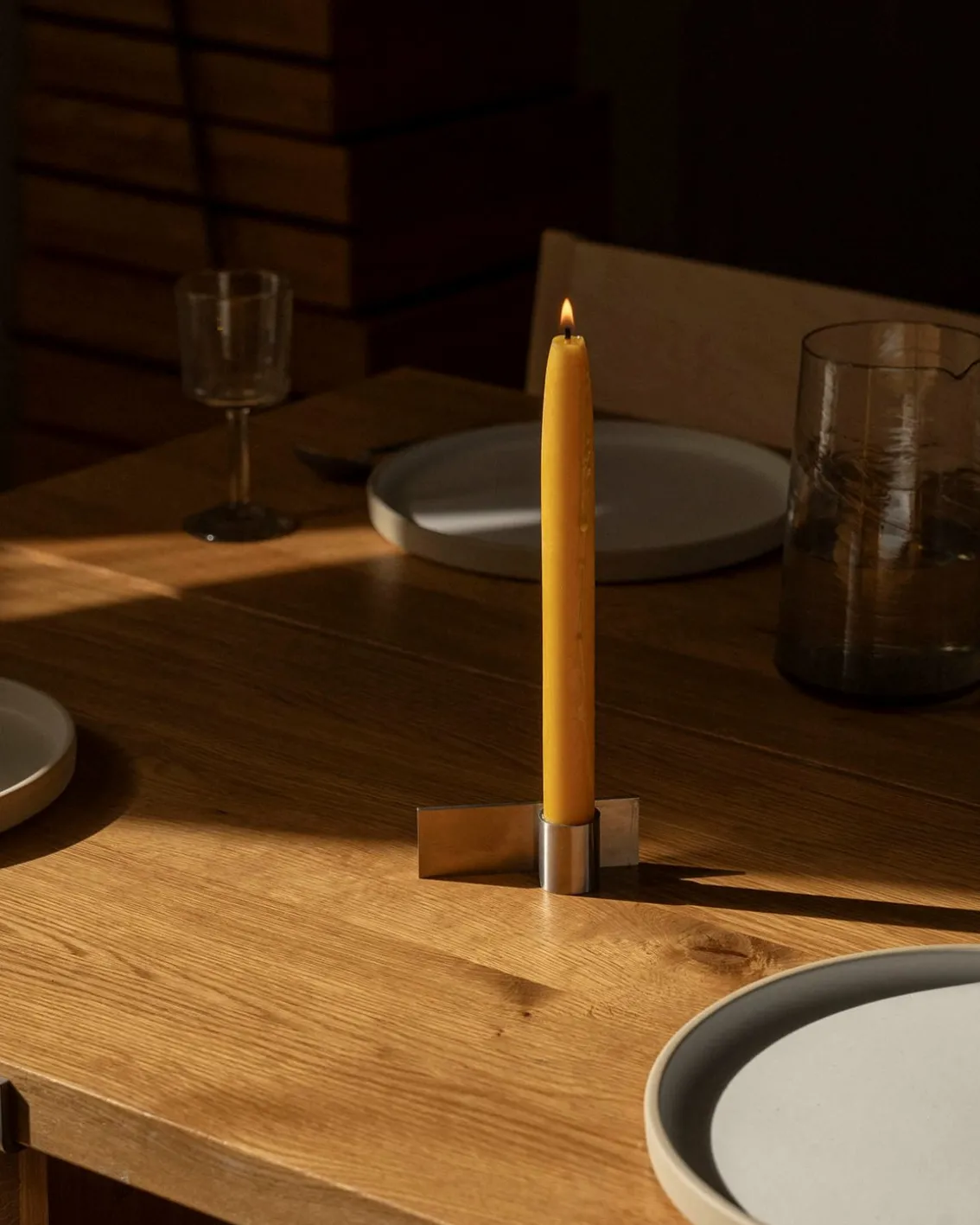 Frama Fundament Candle Holder Form 2 Stainless Steel