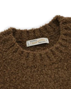 Frizmworks Alpaca Boucle Knit Brown
