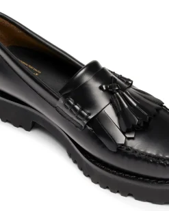 G.H. Bass Weejun 90S Esther Kiltie Black Leather