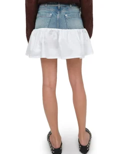 Gimaguas Nena Mini Skirt White Blue