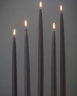 Hand Dipped Candle Chocolate Brown