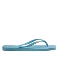 Havaianas Square Logo Pop Up Flip Flops W Lavender Blue