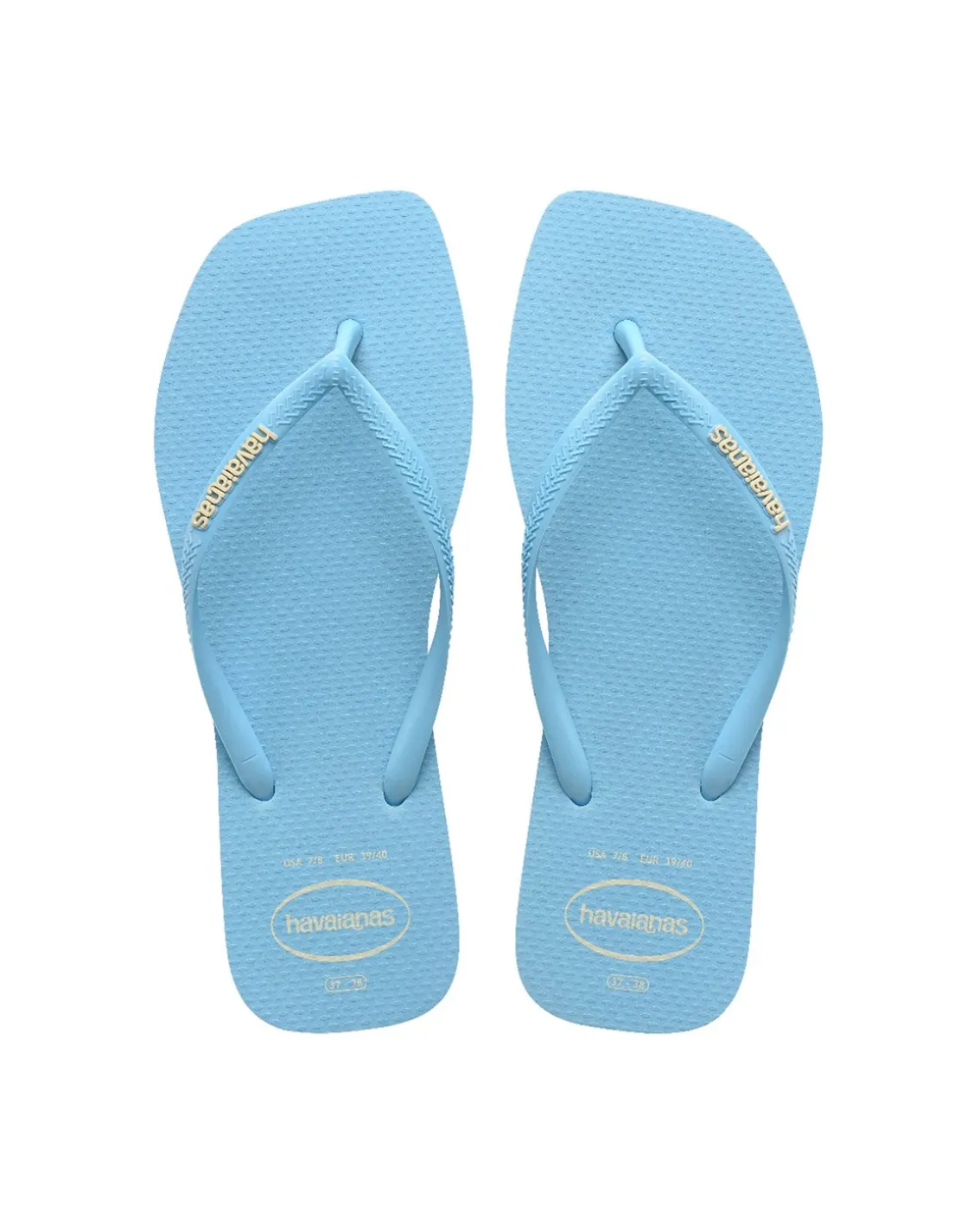 Havaianas Square Logo Pop Up Flip Flops W Lavender Blue