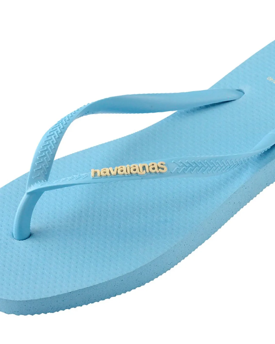 Havaianas Square Logo Pop Up Flip Flops W Lavender Blue