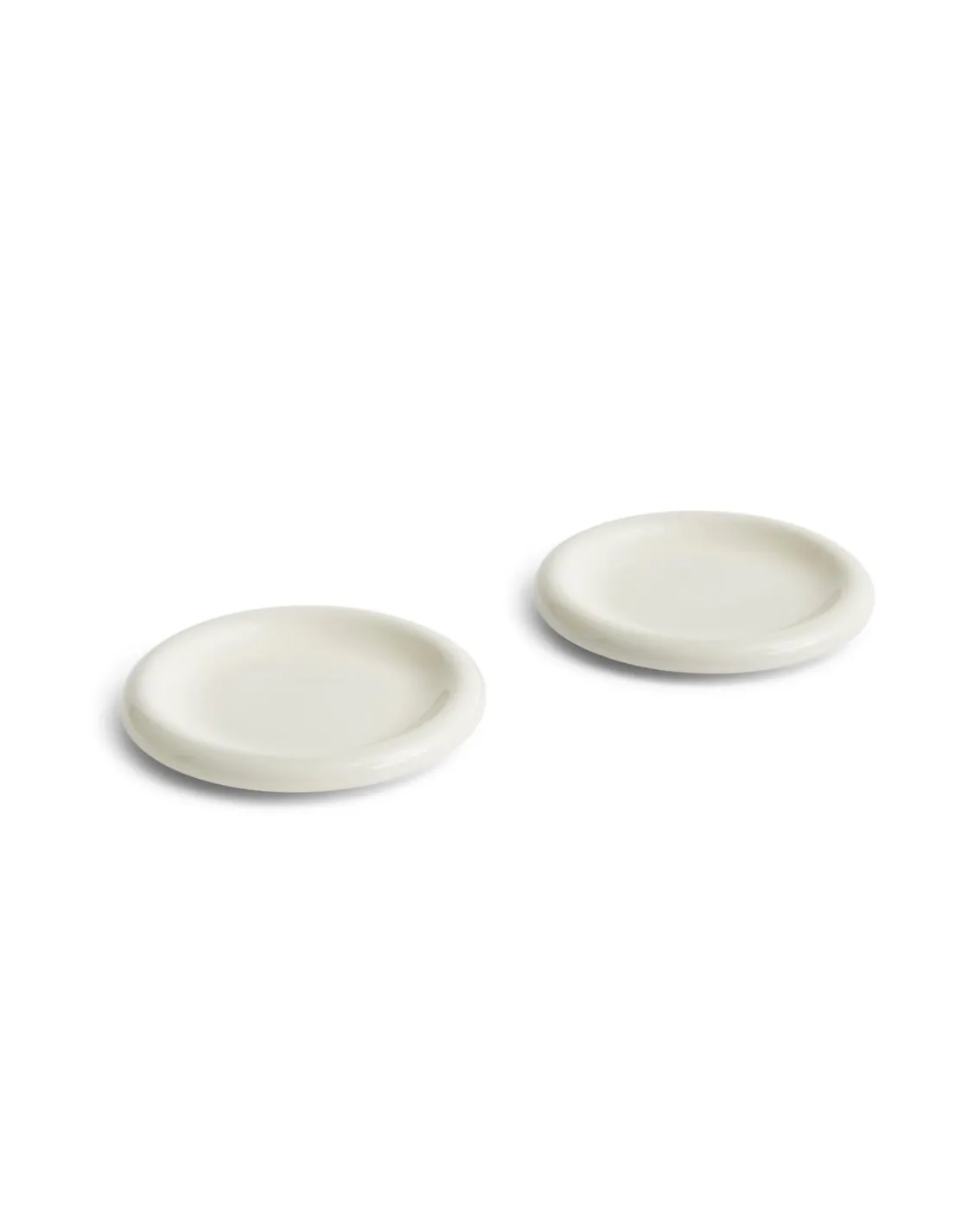 HAY Barro Plate Set Of 2 Ø18 Off White