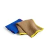 HAY Canteen Dish Cloth Set Of 2 Blue Fuchsia/Beige Yellow