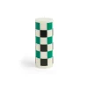 HAY Column Candle M Off White/Green/Black Check
