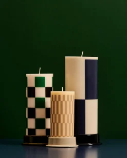 HAY Column Candle S Cream/Sand