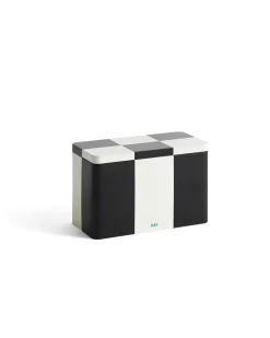 HAY Tin Container Medium Black Off White